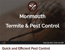 Tablet Screenshot of monmouthpestcontrol.biz